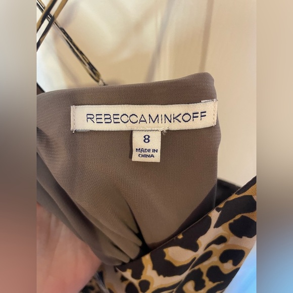 Rebecca Minkhoff Sam Slip Dress Leopard Print Size 8 - Picture 6 of 9
